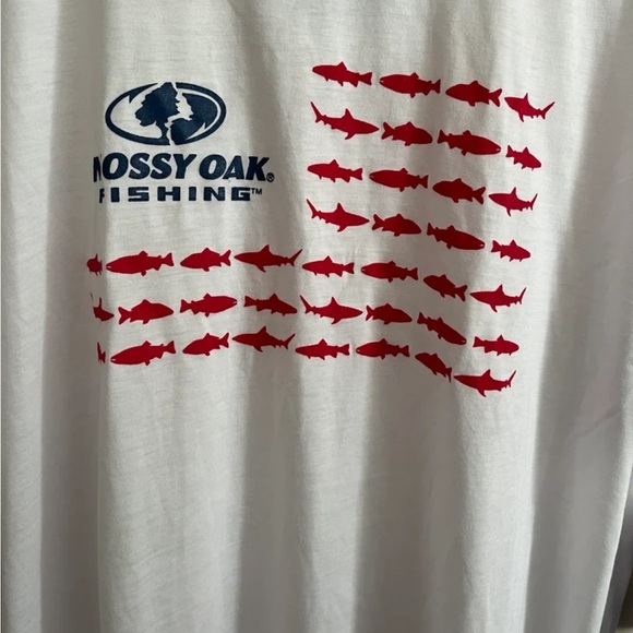 Mossy Oak American Flag Fish Tee - Picture 2 of 6